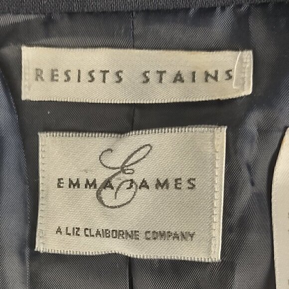 Emma James (Liz Claiborne Co) Women's Black Professional Blazer Jacket Size 6 - Picture 11 of 13